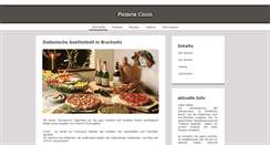 Desktop Screenshot of pizzeria-ciccio.de