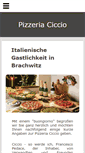 Mobile Screenshot of pizzeria-ciccio.de